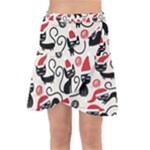 Cute Christmas Seamless Pattern Vector Wrap Front Skirt