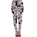 Cute Christmas Seamless Pattern Vector Lightweight Velour Leggings