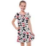 Cute Christmas Seamless Pattern Vector Kids  Cross Web Dress