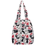 Cute Christmas Seamless Pattern Vector Center Zip Backpack