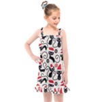 Cute Christmas Seamless Pattern Vector Kids  Overall Dress