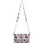 Cute Christmas Seamless Pattern Vector Mini Crossbody Handbag