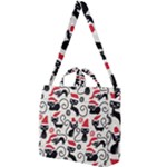 Cute Christmas Seamless Pattern Vector Square Shoulder Tote Bag