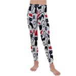 Cute Christmas Seamless Pattern Vector Kids  Lightweight Velour Leggings