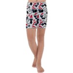 Cute Christmas Seamless Pattern Vector Kids  Lightweight Velour Capri Yoga Leggings