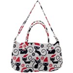 Cute Christmas Seamless Pattern Vector Removable Strap Handbag