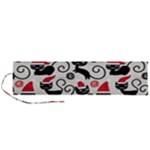 Cute Christmas Seamless Pattern Vector Roll Up Canvas Pencil Holder (L)