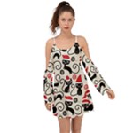 Cute Christmas Seamless Pattern Vector Boho Dress