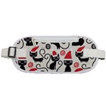 Cute Christmas Seamless Pattern Vector Rounded Waist Pouch
