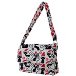 Cute Christmas Seamless Pattern Vector Full Print Messenger Bag (L)