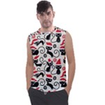 Cute Christmas Seamless Pattern Vector Men s Regular Tank Top
