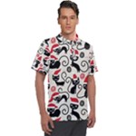 Cute Christmas Seamless Pattern Vector Men s Polo Tee