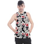 Cute Christmas Seamless Pattern Vector Men s Sleeveless Hoodie