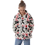 Cute Christmas Seamless Pattern Vector Kids  Oversized Hoodie