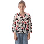 Cute Christmas Seamless Pattern Vector Kids  Sailor Shirt