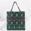 Beautiful Knitted Christmas Pattern Grocery Tote Bag View2