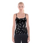 Scribbles Lines Drawing Picture Spaghetti Strap Top