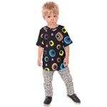 Abstract-background-retro-60s-70s Kids  Raglan Tee
