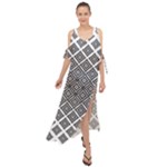 Background-pattern-halftone-- Maxi Chiffon Cover Up Dress