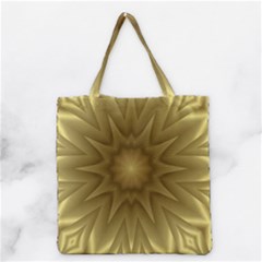 Background Pattern Golden Yellow Grocery Tote Bag