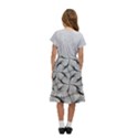 Abstract Seamless Pattern Kids  Ruffle Flared Wrap Midi Skirt View4
