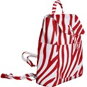 Red Zebra Vibes Animal Print  Buckle Everyday Backpack View2