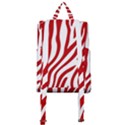 Red Zebra Vibes Animal Print  Buckle Everyday Backpack View3