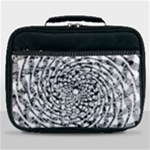Illusions Abstract Black And White Patterns Swirls Lunch Bag