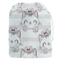 Cat-with-bow-pattern Drawstring Pouch (3XL) View1