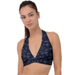 Mathematical-seamless-pattern-with-geometric-shapes-formulas Halter Plunge Bikini Top