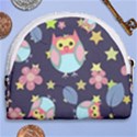 Owl-stars-pattern-background Horseshoe Style Canvas Pouch View2
