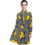 Background Pattern Texture Design Wallpaper Long Sleeve Chiffon Shirt Dress