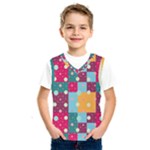 Background Pattern Texture Design Dots Wallpaper Kids  Basketball Tank Top