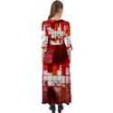 Pattern Structure Light Patterns Button Up Boho Maxi Dress View2