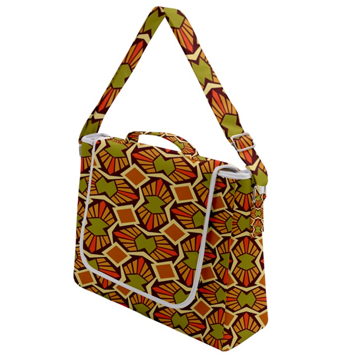 Geometry Shape Retro Trendy Symbol Box Up Messenger Bag