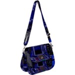 Blue Computer Monitor With Chair Game Digital Wallpaper, Digital Art Saddle Handbag Blue Computer Monitor With Chair Game Digital Wallpaper, Digital Art Saddle Handbag