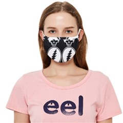 Black And White Deadhead Grateful Dead Steal Your Face Pattern Cloth Face Mask (adult)