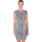 Manuscript Lost Pages Lost History Capsleeve Drawstring Dress 