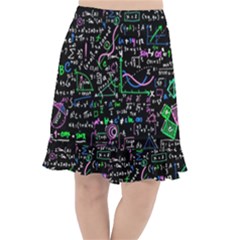 Math-linear-mathematics-education-circle-background Fishtail Chiffon Skirt