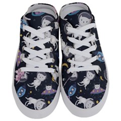 Space Cat Illustration Pattern Astronaut Half Slippers