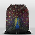 Peacock Feathers Drawstring Bag (Small) View2