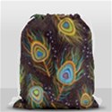 Pattern Feather Peacock Drawstring Bag (Small) View1