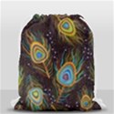 Pattern Feather Peacock Drawstring Bag (Small) View2