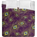 Peacock Feathers Pattern Duvet Cover Double Side (King Size)