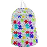 Snowflake Pattern Repeated Foldable Lightweight Backpack