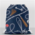 Chains-seamless-pattern Drawstring Bag (Small) View2