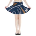 Chains-seamless-pattern Mini Flare Skirt View3