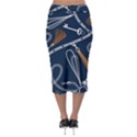 Chains-seamless-pattern Midi Pencil Skirt View2