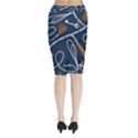 Chains-seamless-pattern Midi Wrap Pencil Skirt View2