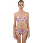Cute-kawaii-patches-seamless-pattern Wrap Around Bikini Set